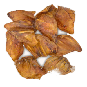 Natural Dried Small Pigs Ears Dental Health Dog Treats