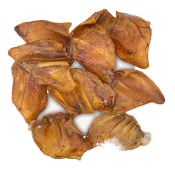 Natural Dried Small Pigs Ears Dental Health Dog Treats