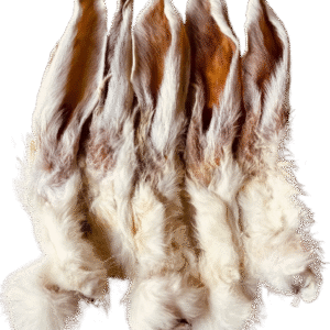 Rabbit Ears Natural Wormer Crunchy Healthy Dog Treats (with fur)